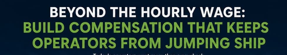 Beyond the Hourly Wage: How to Architect a Total Compensation Package That Keeps Operators from Jumping Ship