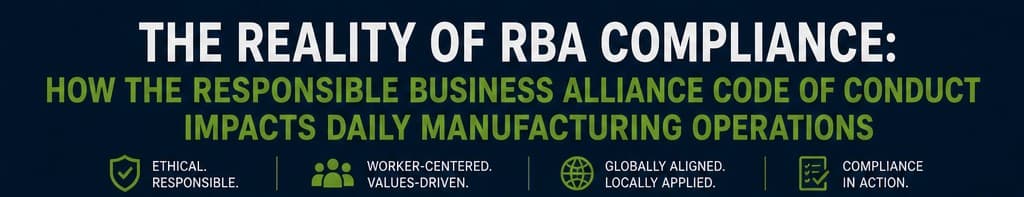 The Reality of RBA Compliance: How the Responsible Business Alliance Code of Conduct Impacts Daily Manufacturing Operations