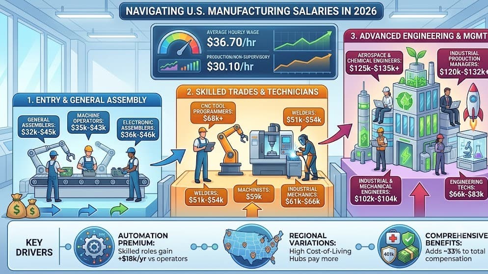 Navigating U.S. Manufacturing Hourly Wages in 2026