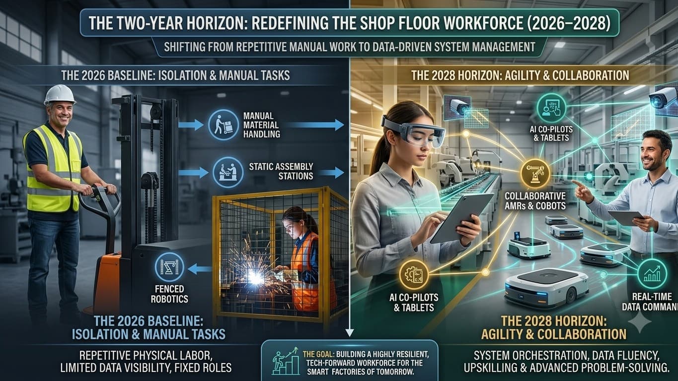 Manufacturing Technology: How Automation, AI, and Robotics Could Reshape Production Line Workforces in the Next Two Years (2026–2028)