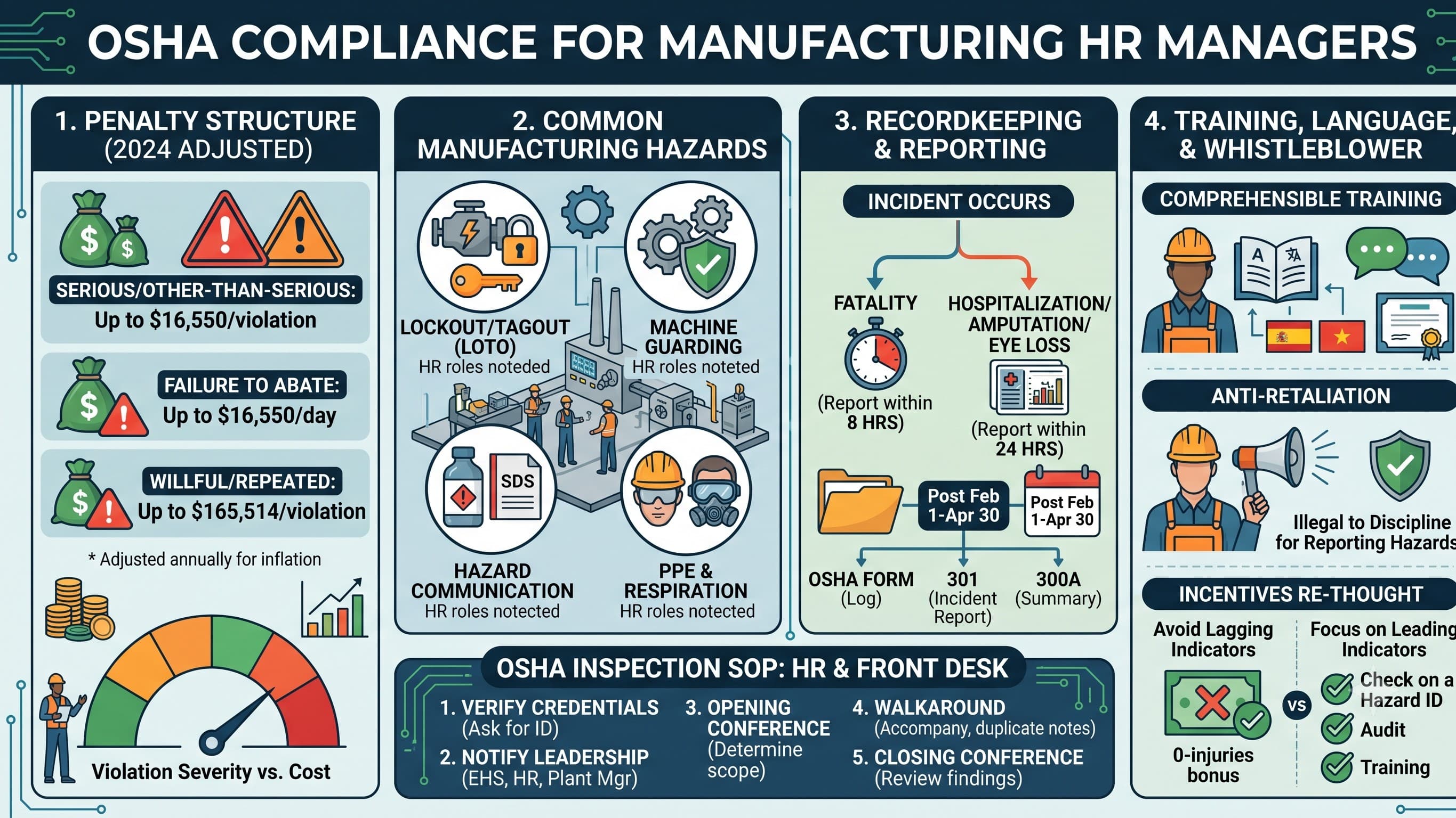OSHA Compliance for Manufacturing HR Managers