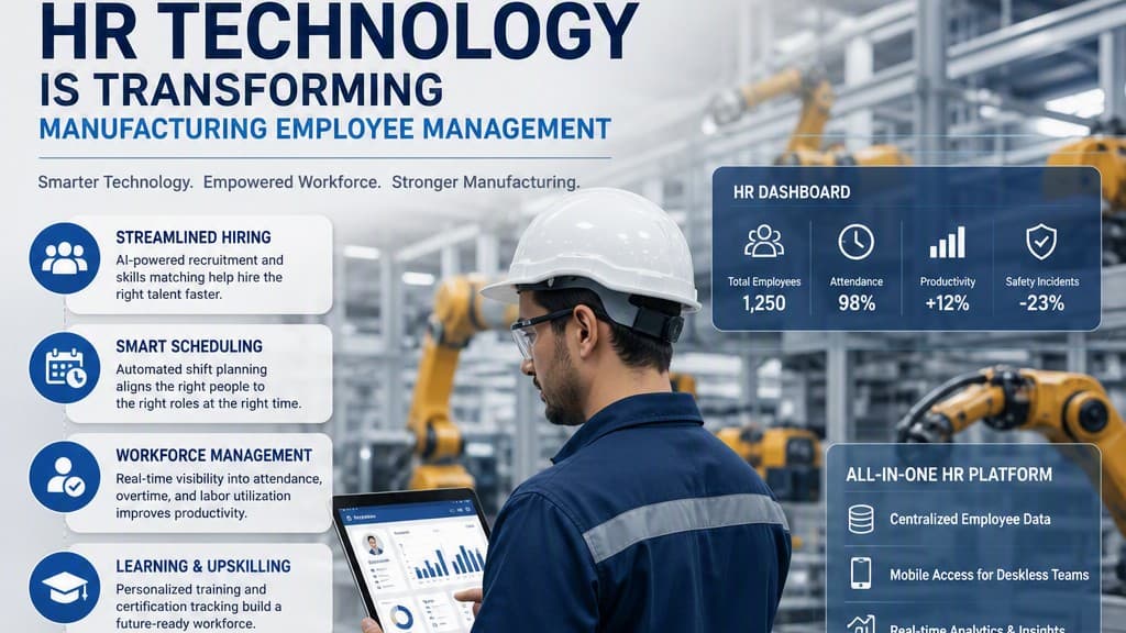 How HR Technology Is Transforming Manufacturing Employee Management