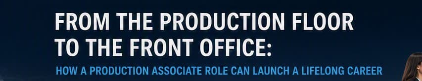 From the Production Floor to the Front Office: How a Production Associate Role Can Launch a Lifelong Career