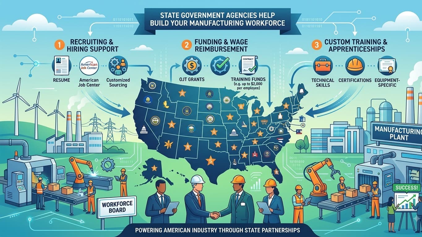 Leveraging State Government Agencies for Manufacturing Workforce Sourcing