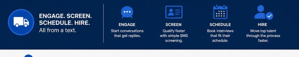 SMS & Mobile-First Recruiting: How to Engage Deskless Logistics Workers