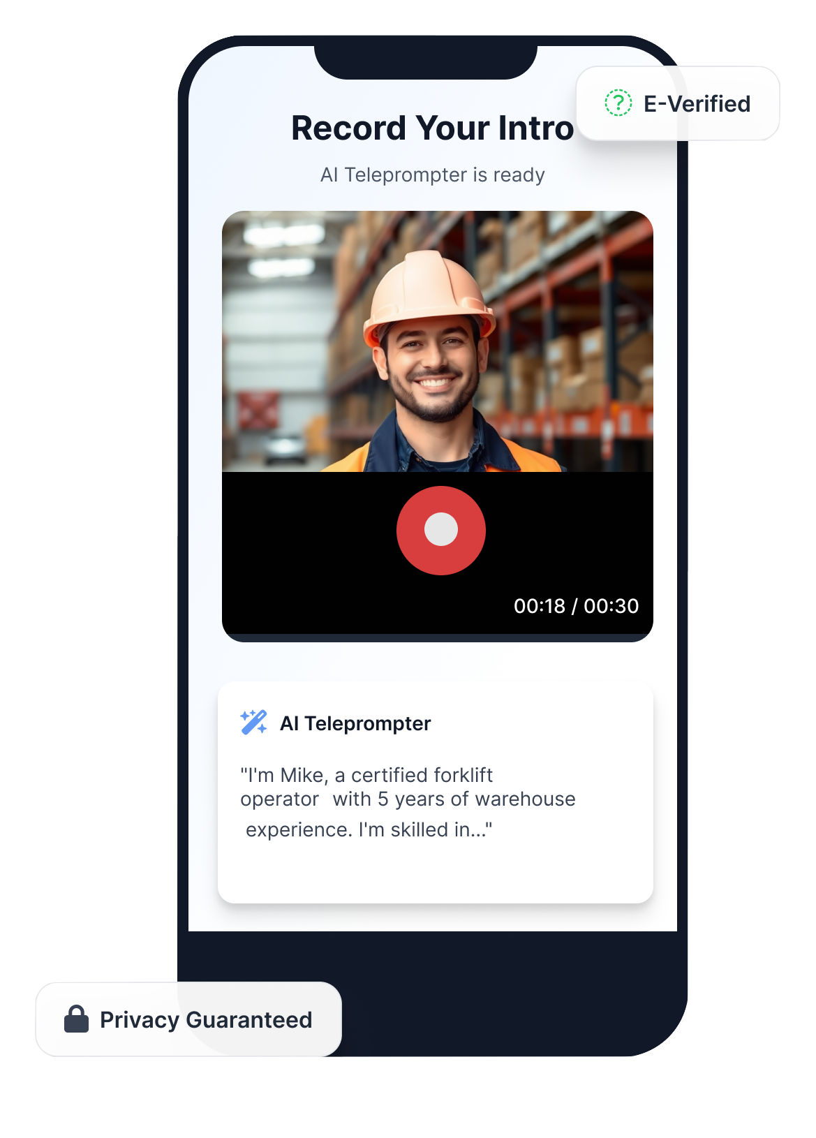 JobBlueLink - Record Your Intro